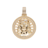 Jesus Religious Moissanite Pendant - 925 Sterling Silver